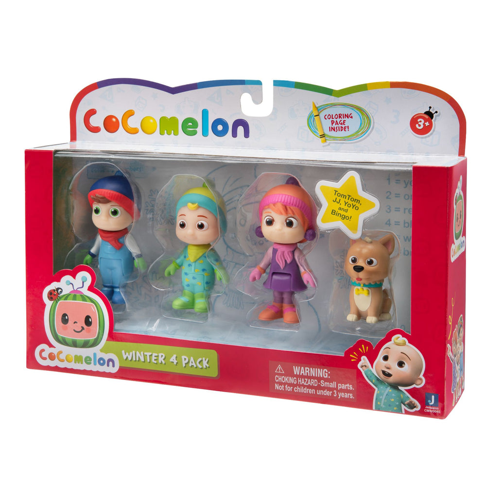 COCOMELON FAMILY SET 4 FIGURE PK W.THEME Default Title
