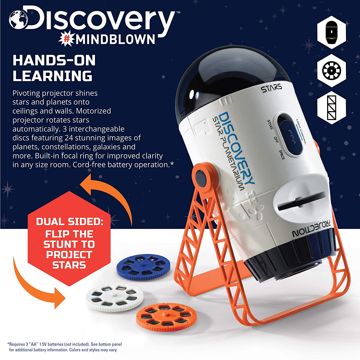 Discovery Toy Space And Planetarium Projector-DISCOVERY