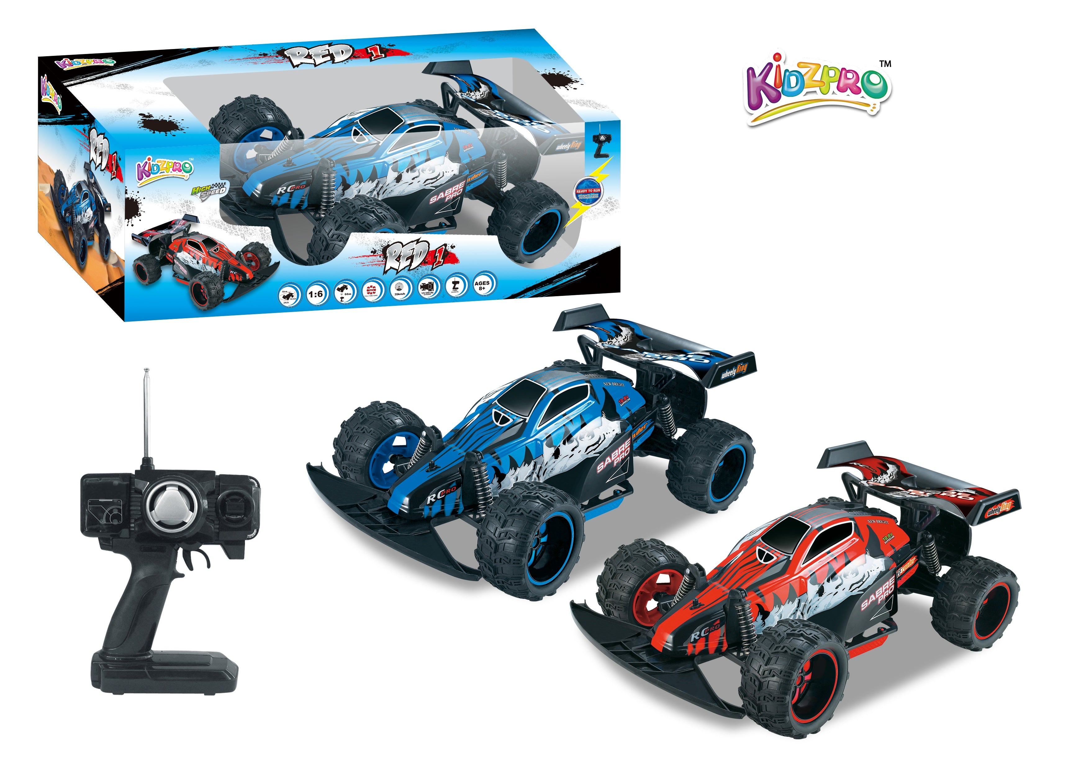 KIDZ. RC BUGGY RED 1 1/6 BPC Default Title