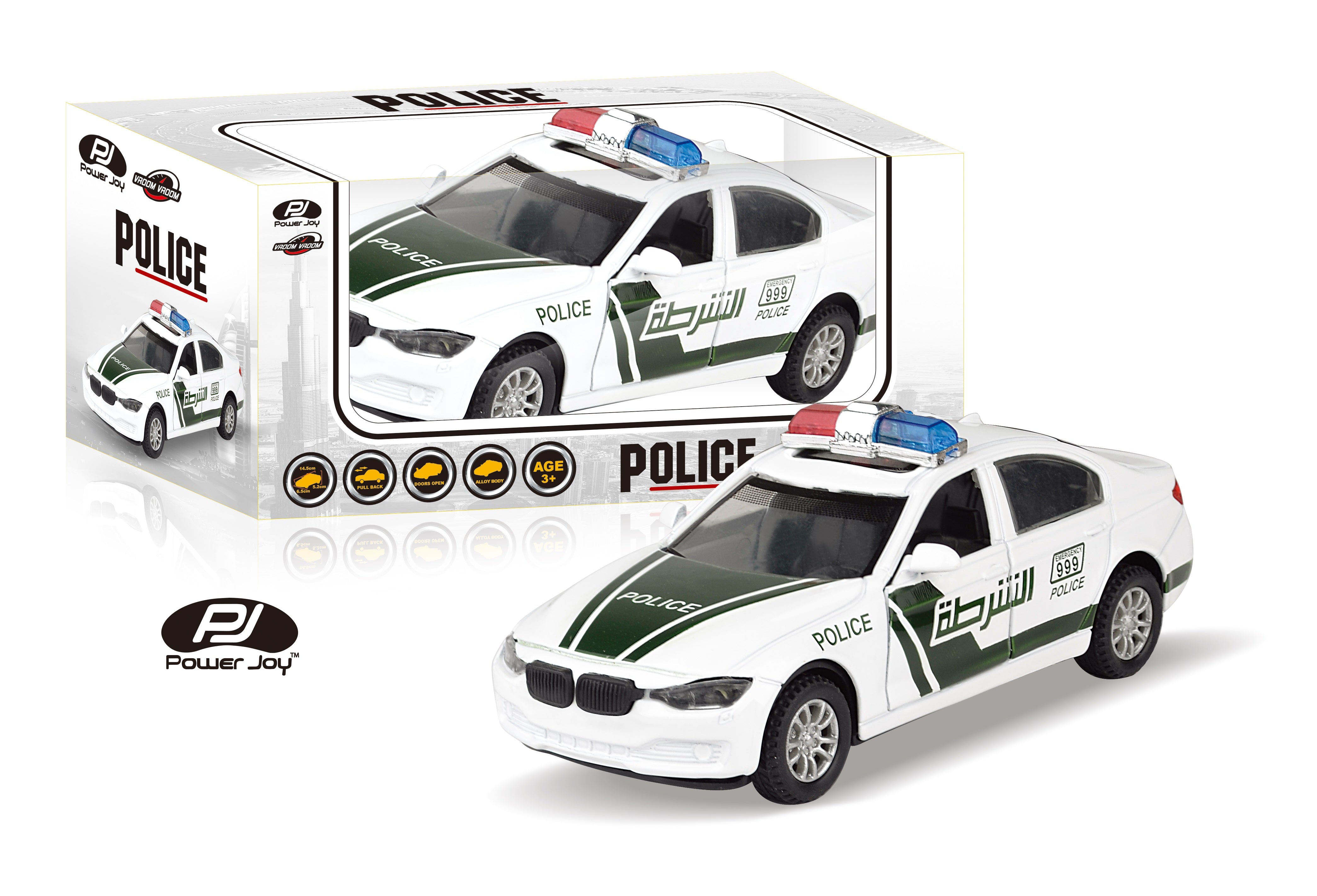 P.JOY V.VROOM DIE CAST POLICE 1/24 Default Title