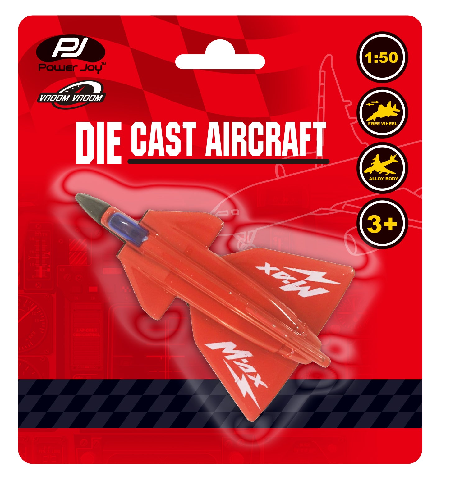 P.JOY VROOM DIE CAST AIRCRAFT 9 ASST Default Title