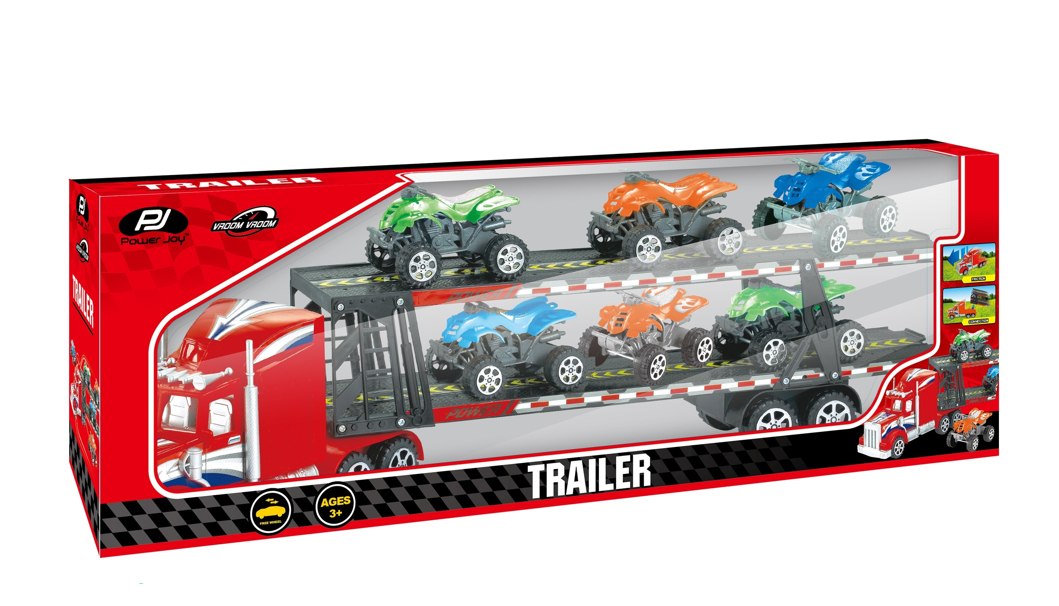 P.JOY V.VROOM TRAILER 6PCS Default Title