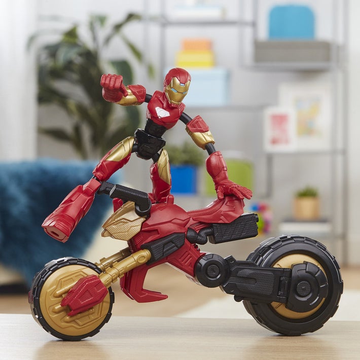 Hasbro Avengers Bend & Flex Rider Iron Man-HASBRO