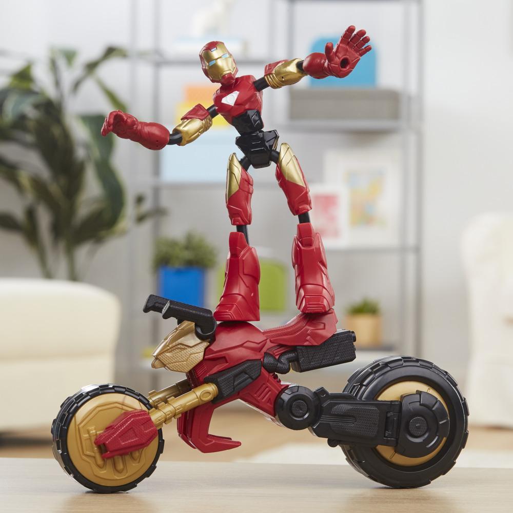 Hasbro Avengers Bend & Flex Rider Iron Man-HASBRO