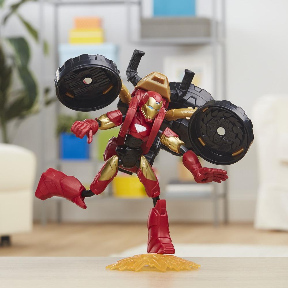 Hasbro Avengers Bend & Flex Rider Iron Man-HASBRO