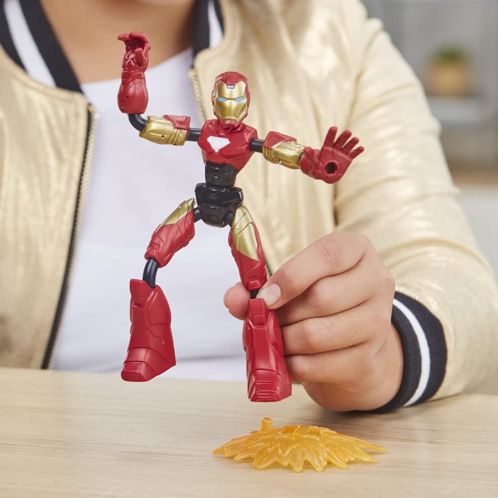 Hasbro Avengers Bend & Flex Rider Iron Man-HASBRO