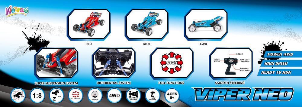 KIDZ. RC BUGGY VIPER NEO 1/8 BPC Default Title