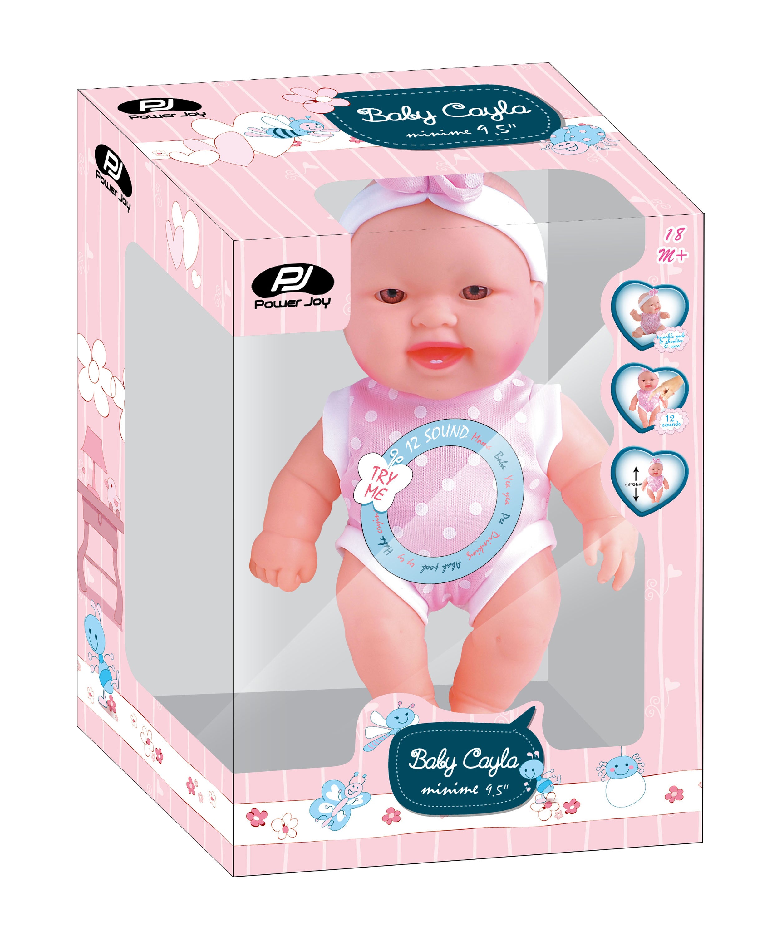 P.JOY BABY CAYLA MINIME 24CM W/ 12S B/O Default Title