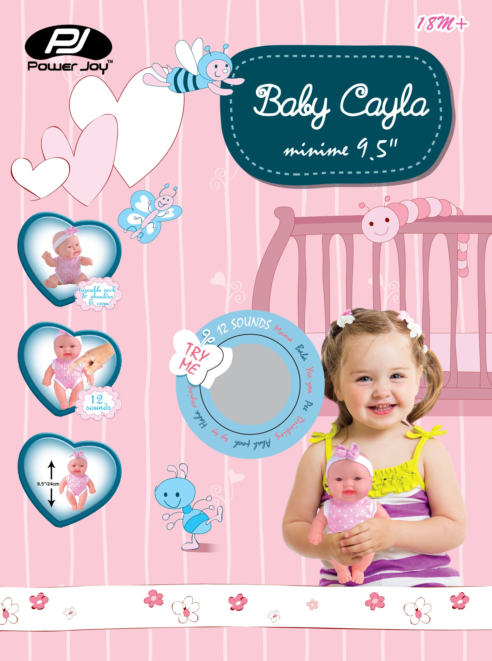 P.JOY BABY CAYLA MINIME 24CM W/ 12S B/O Default Title