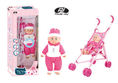 P.JOY BABY CAYLA TROLLEY W/DOLL 36CM Default Title