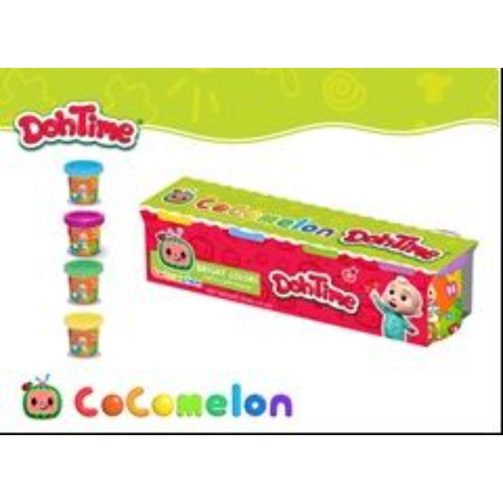 DOHTIME COCOMELON 4 COLORS DOUGH  3OZ Default Title