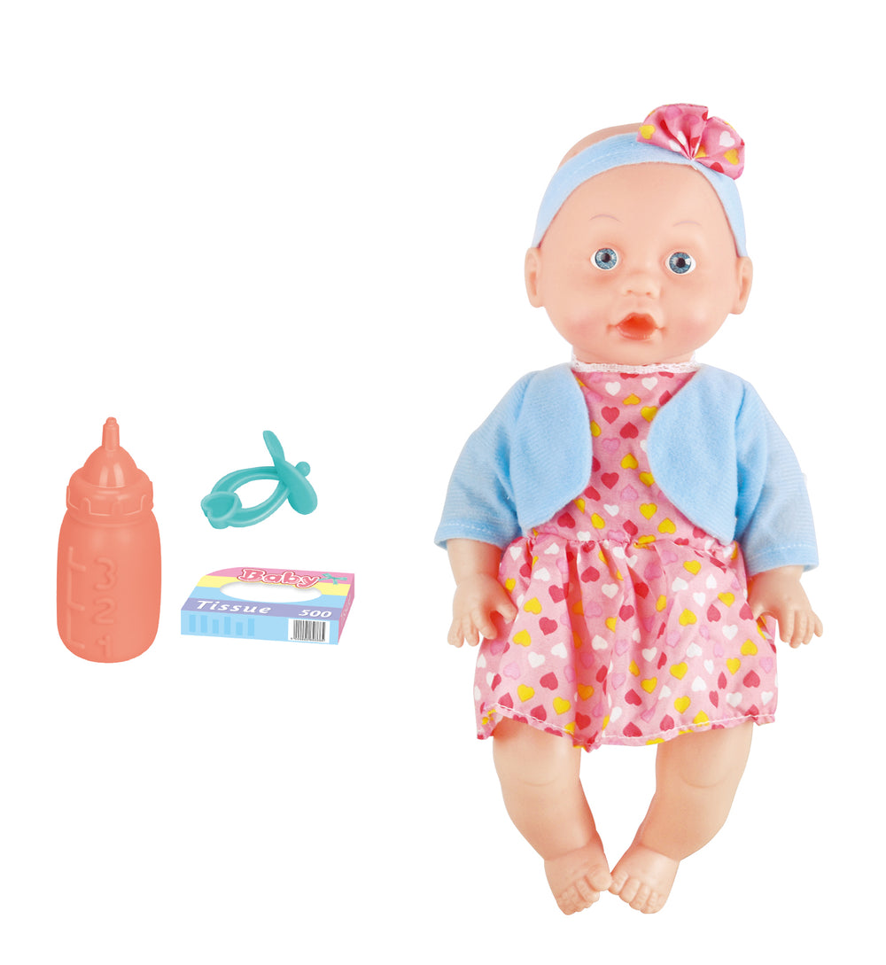 P.JOY BABY CAYLA 31CM DRINK SET B/O ASST Default Title